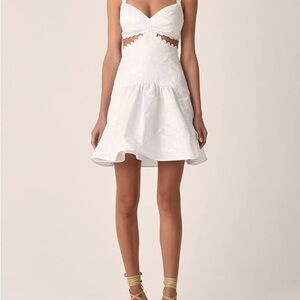 Silvia Tcherassi Thalia white mini dress
